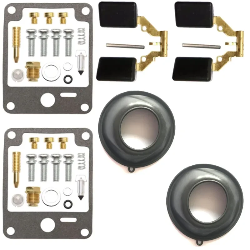 Kit de reparo de carburador de motocicleta, para yamaha xv700 xv1000 xv1100 virago xv 700 1000 1100, sistema de combustível, diafragma de êmbolo flutuante