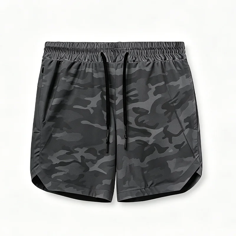 2026 Herren-Laufshorts, einlagig, gewebt, schnelltrocknend, einfarbig, für Fitness, Sport, Freizeit, Training, Sportbekleidung, kurze Hose, Neu – Detail 11