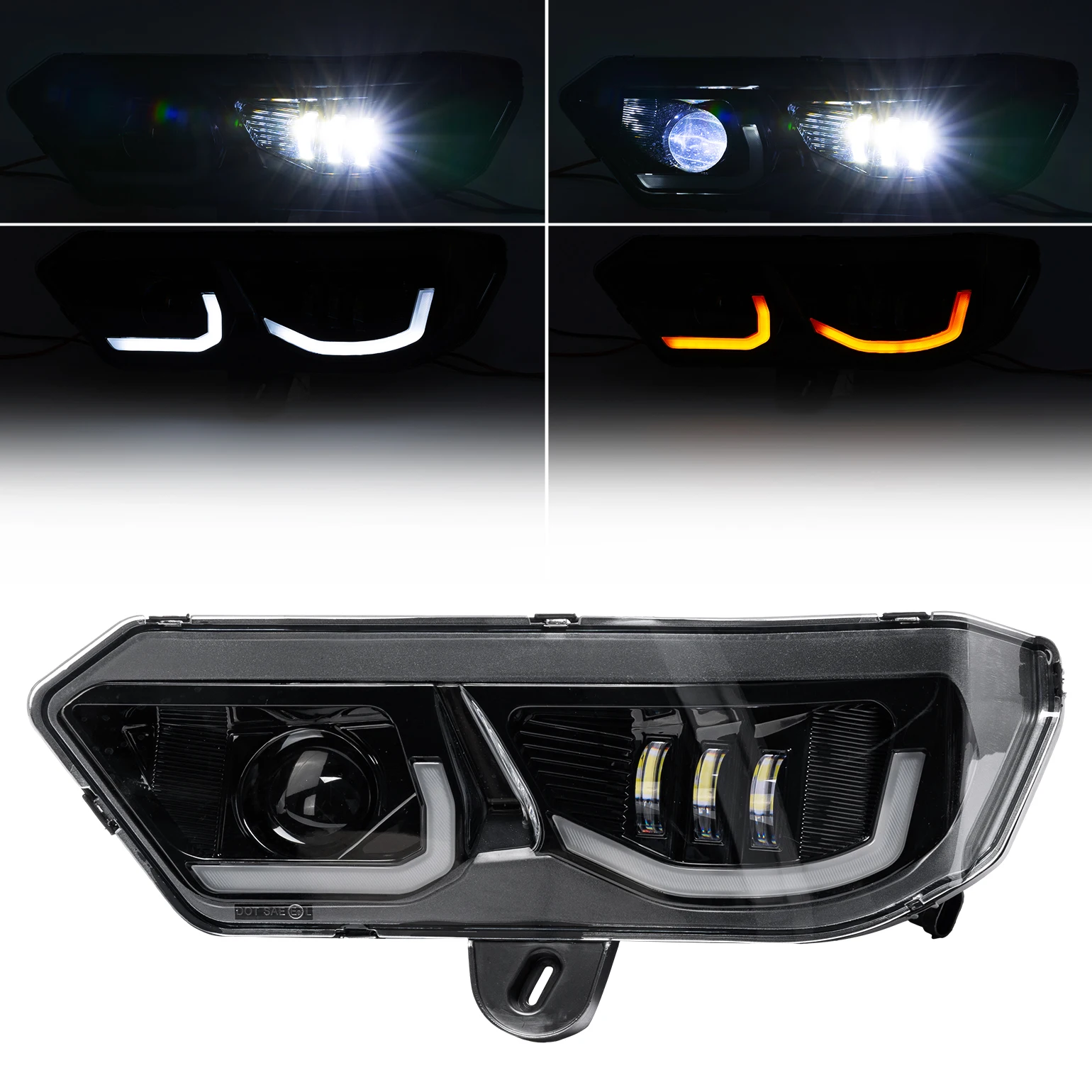 

UTV LED Headlights Assembly Kit for Can-Am Defender HD5 HD8 HD10 HD7 HD9 PRO HD10 MAX Head Turn Signal Lights