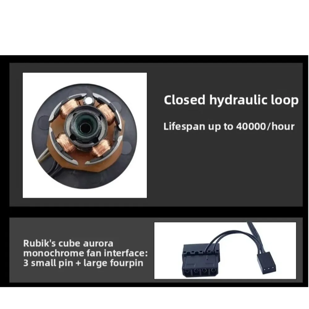 Multi-color 12cm Case Fan Dual Aperture 120mm Computer Fan LED Quiet PC Silent Fan Desktop Computer