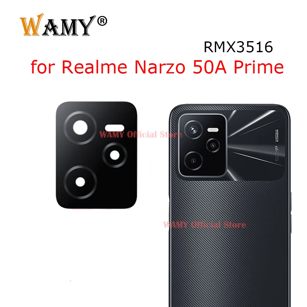 

1-2 шт. Новые запасные стекла для задней камеры Realme Narzo 50A Prime RMX3516 с клейкой лентой