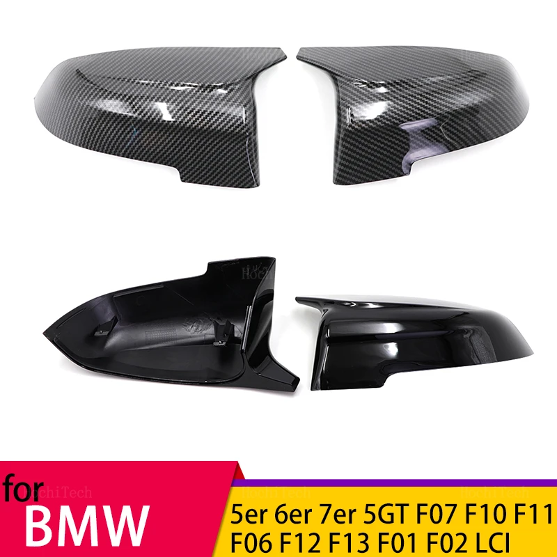 1 pair Rear View Side Case Trim M Style Car Rearview Mirror Caps for BMW 5 6 7 series 5GT F10 F11 F07 F06 F12 F13 F01 F02 Alpina