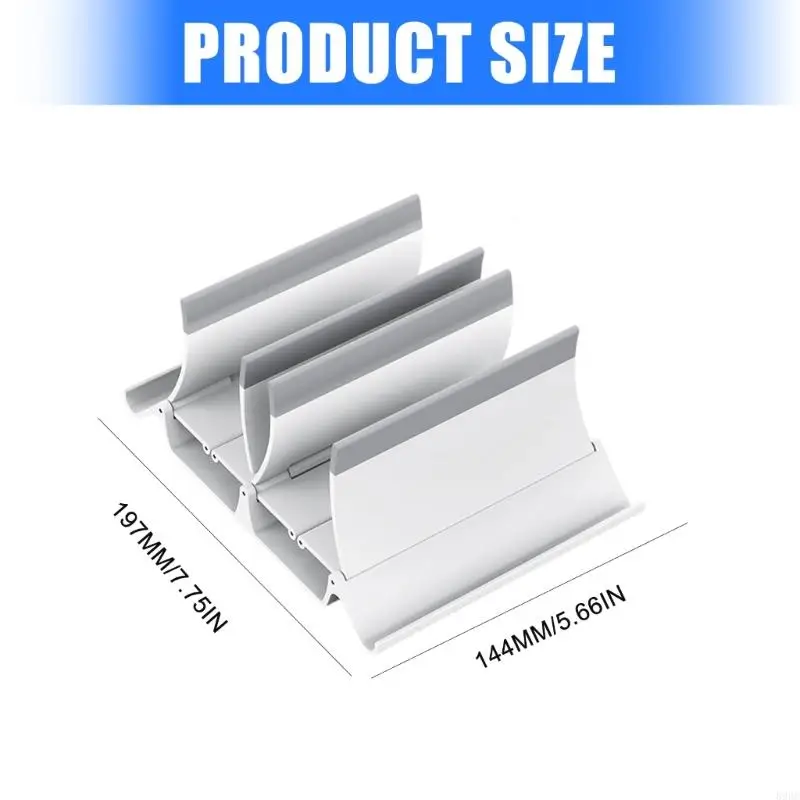 2-Slot Vertical Laptop Tablet Stand Mount Space Saving Storage for Laptop Tablet Heat Dissipation Storage 896C