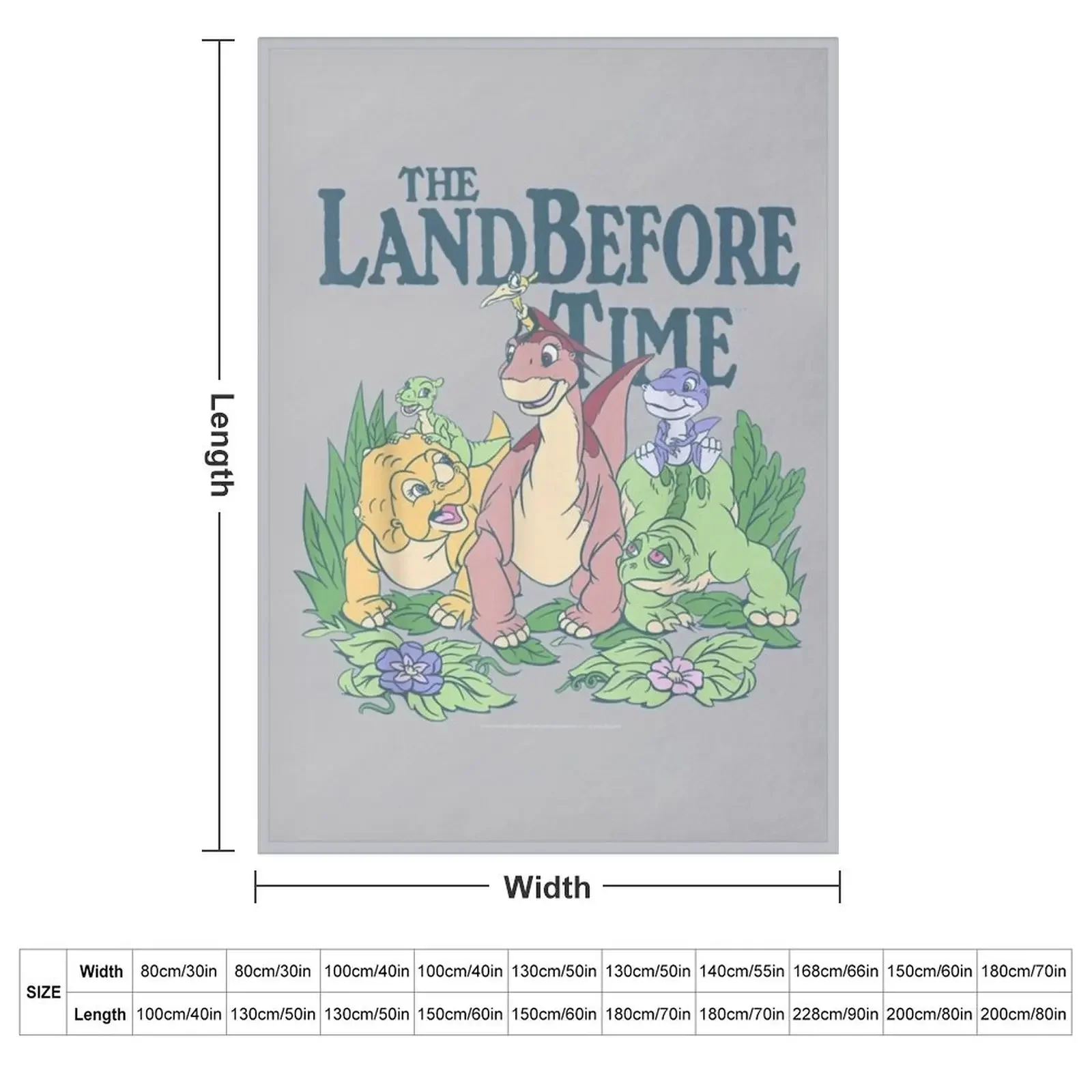 land before time pastel dinosaur friends Throw Blanket Decorative Sofas Large Bed covers Decorative Sofa Plush Blankets