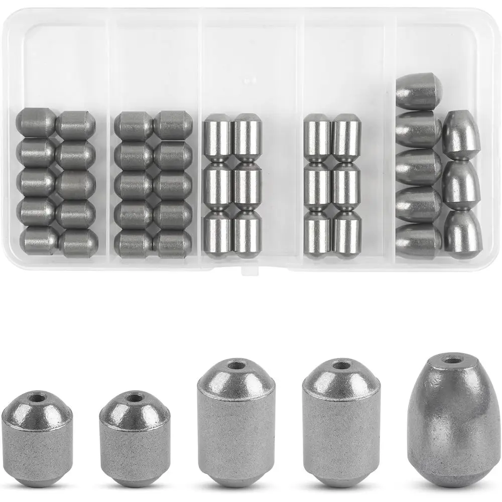 

Бессвинцовые рыболовные грузила, набор из 23–40 шт. для сома, окуня, пресной и соленой воды