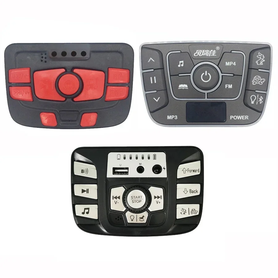 Control Switch Multifunctional 12V Children's Power Central for Stroller with Music Storytelling and Power Display