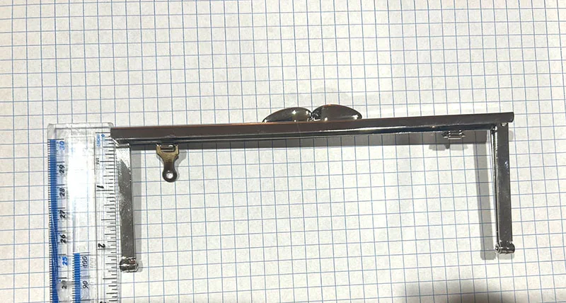 6.75 inches  Purse Frame Kiss Clasp Metal Square Smooth Handles for Bag DIY Sewing Brackets Wallet Accessories