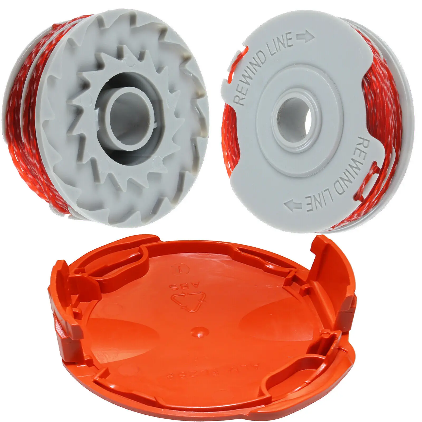 2pcs Strimmer Trimmer Spool Line For Flymo Contour 500 Power Plus 500 500XT For Cordless Grass Trimmer Blade Cutter Lawn Trimmer