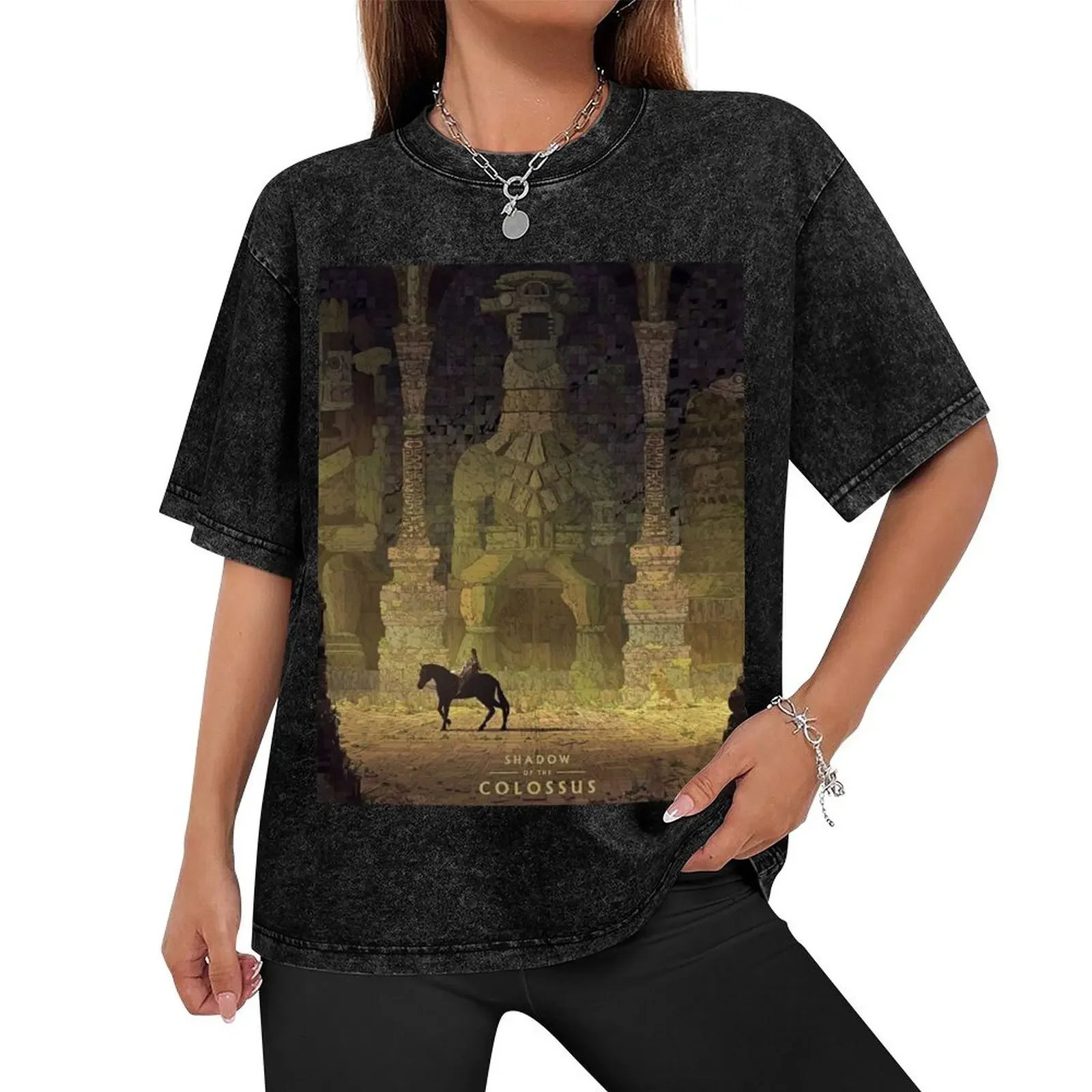 Shadow of the colossus T-Shirt graphic t shirt vintage vintage t shirts graphic shirts hippie clothes t shirt men