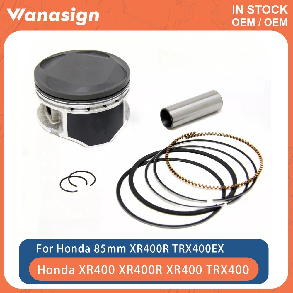 

85mm Bore Motorcycle Engine Piston Kit Fit For Honda XR400 XR400R XR 400 1996-2004 TRX400 TRX400EX 1999-2007 TRX400X 2009-2014