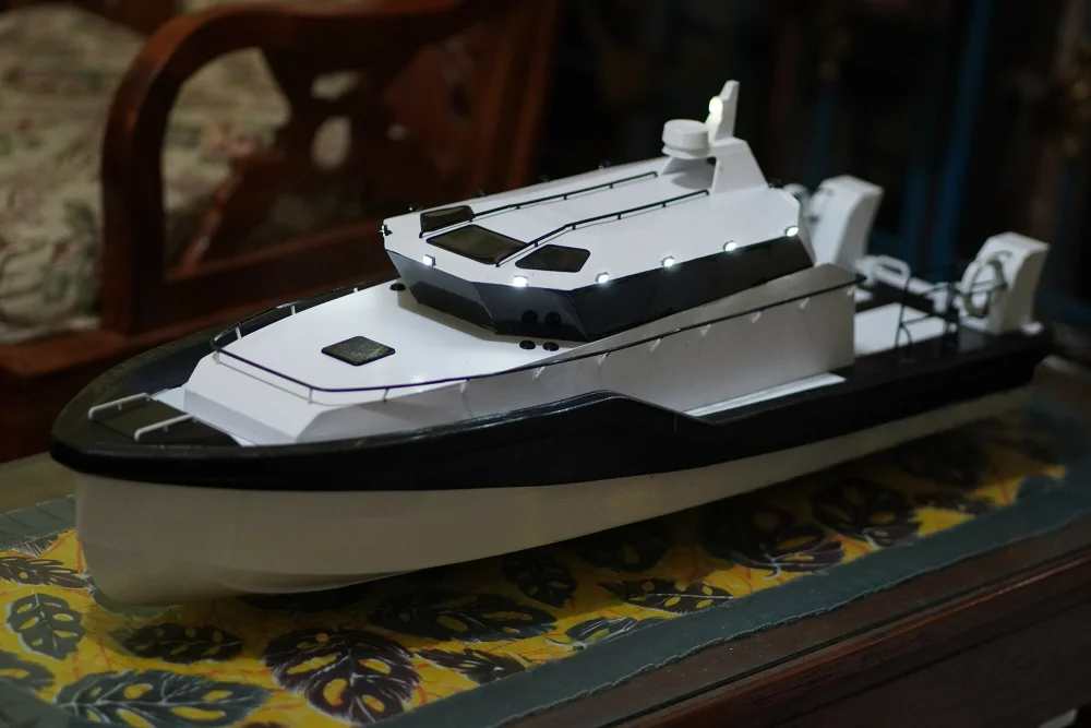 [85Cm] Remote control patrol boat PATROL JETBOAT 3D printing, jet power