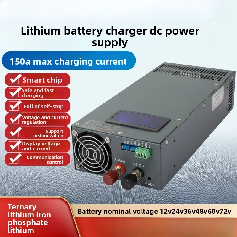 2000W Battery Charger 220V to 24V 12V 36V 48V 60V 72V for LiFePO4 Lithium