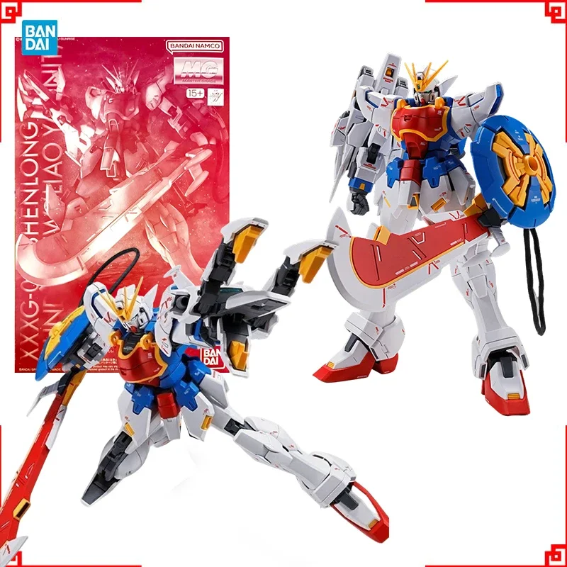 

In stock Bandai Gundam Model Kit MG Shenlong EW Liao YA Unit Anime Figure Gunpla Building Kit Collectibles Action Figures Toys