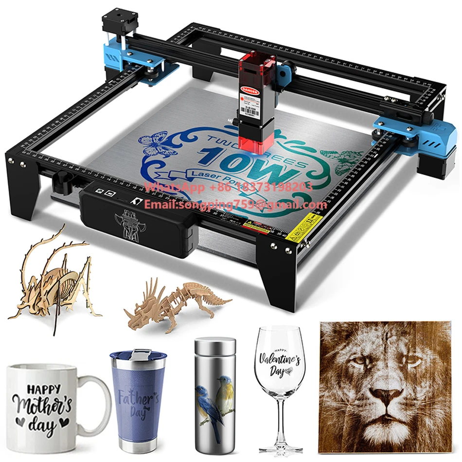 

For TWOTREES TTS 10W High Precision Electric La ser Engraving Machine OEM Offine Engraving for Jewelry Suitable Wood MDF Paper