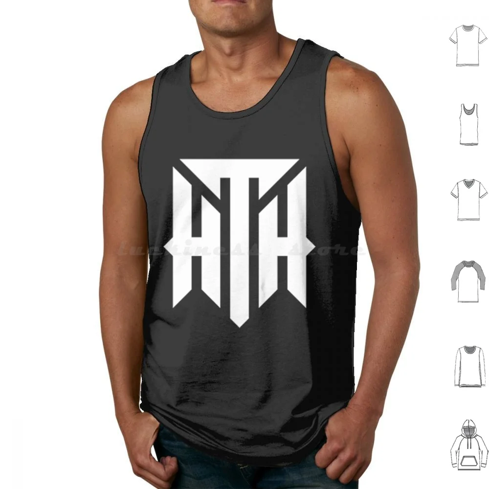 Hilltop Hoods-Logo-Old Aus Hiphop-White Regatas Estampadas Algodão Kerser Hooligan Hefs Rap Australian Eshay