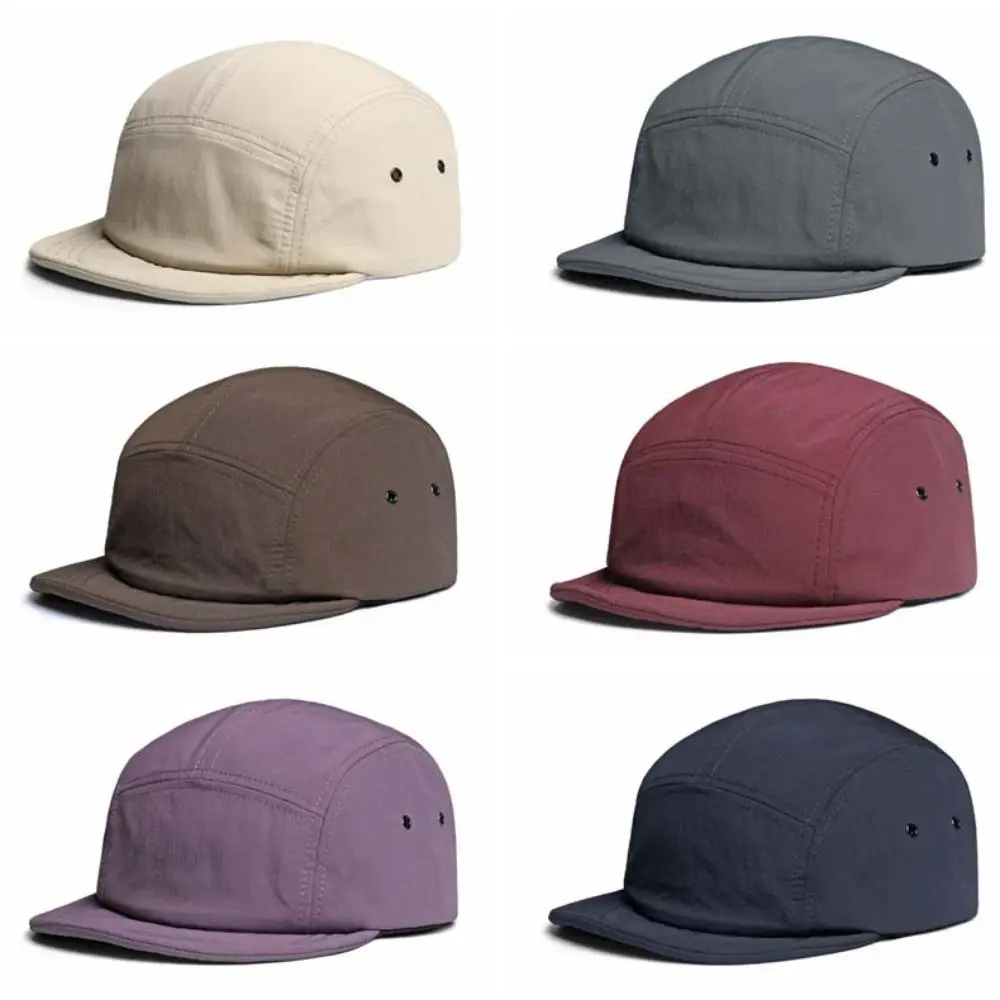 التجفيف السريع قبعات البيسبول تنفس قابل للتعديل خمسة لوحة القبعات قصيرة حافة المفاجئة مرة أخرى واقية من الشمس قبعة الرجعية الرجال والنساء #1