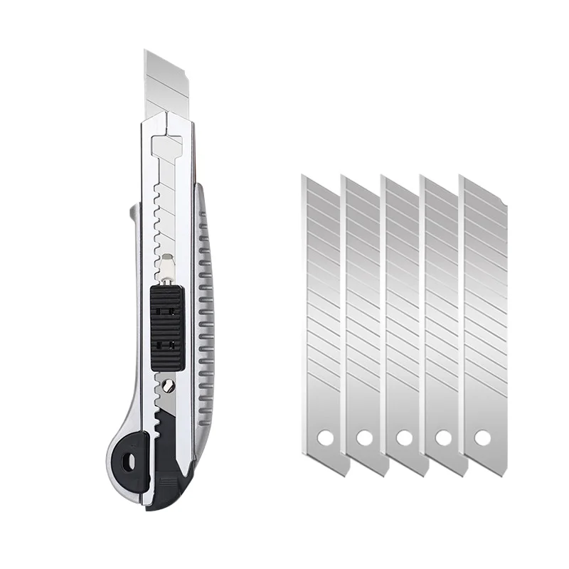 Art Knife Heavy Duty All Steel Thickened Large All Stainless Steel Wallpaper Knife Industrial Grade Durable Tool Holder