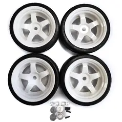 Plastic Wear-resistant Wheel Rims Tyre For 1/10 WPL D12 RC Car Part RC Car Accessories Replacement Parts RC Upgrade Part White