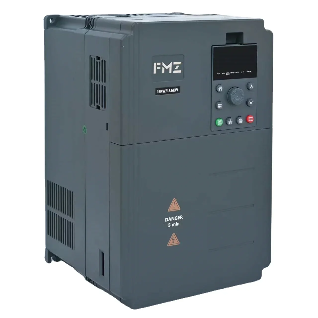 Customized 20 hp VFD Inverter 15kW converts 1-phase 220V/230V to 3-phase 380V/ 415V VFD for AC motor speed control