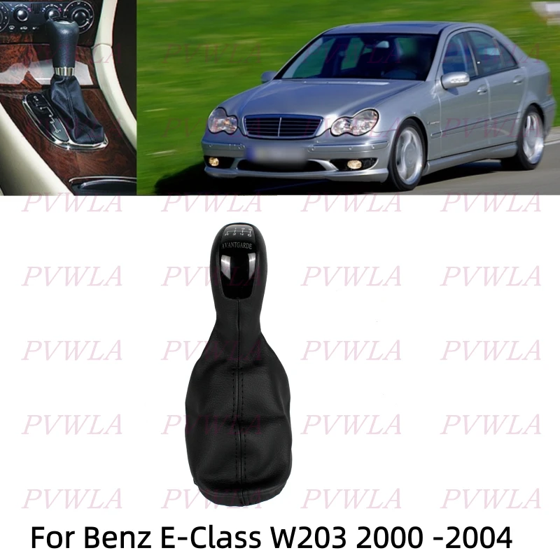 

6 Speed Manual Gear Stick Shift Knob With PU Boot For For Benz E-Class W203 2000 2001 2002 2003 2004 Car Accessories