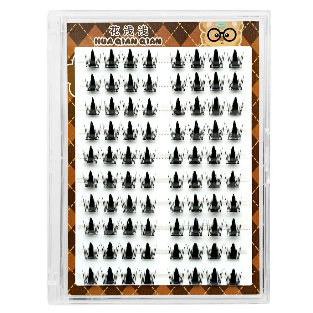 Fluffy Fake Cluster Eyelashes Long Lasting Makeup Tools Self-adhesive Lash Clusters Resuable DIY Adhesive False Eyelashes Beauty