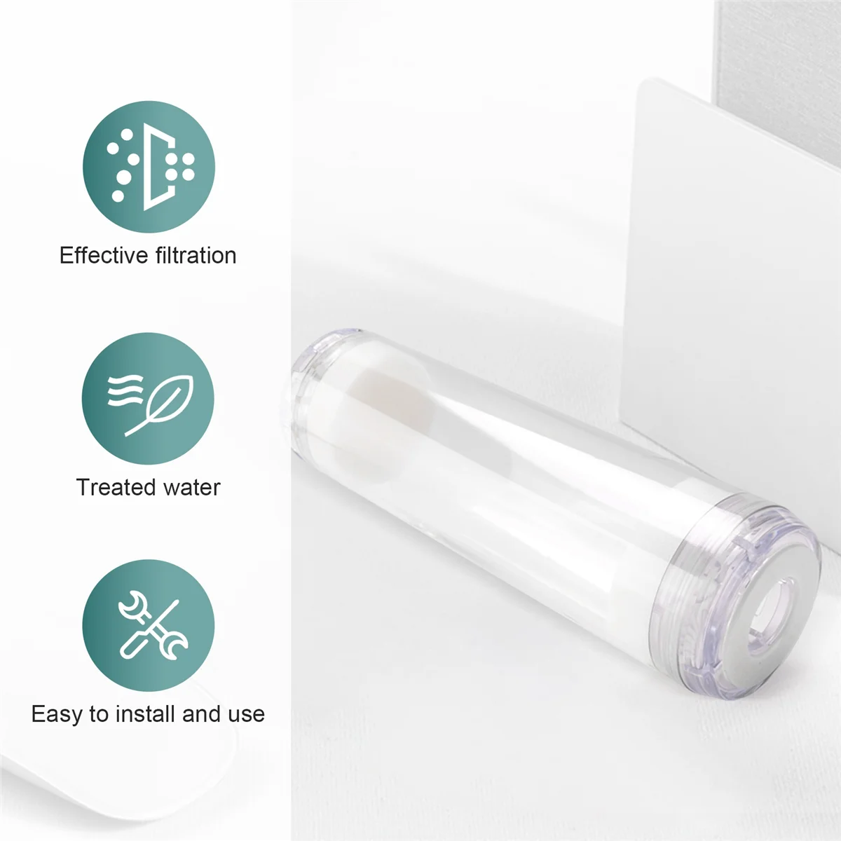 10 بوصة قابلة لإعادة الاستخدام فارغة خرطوشة شفافة مبيت مرشح المياه وسائل الإعلام المختلفة القابلة لإعادة الملء SQ