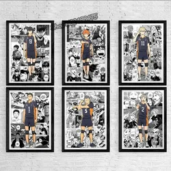 Haikyuu Anime Canvas Poster - Manga Wall Art Prints for Home Kids Room Decor Japan Cartoon Living Room Decoration
