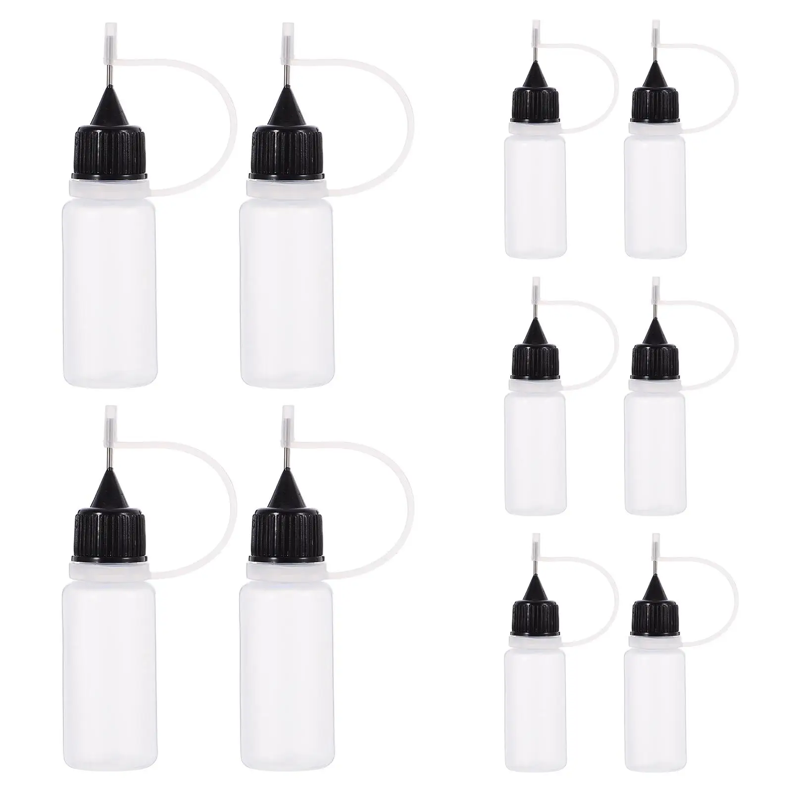 

10 Pcs Squeeze Dispensing Bottle Plastic Bottles Liquid Dispenser Precision Applicator Ink Painting