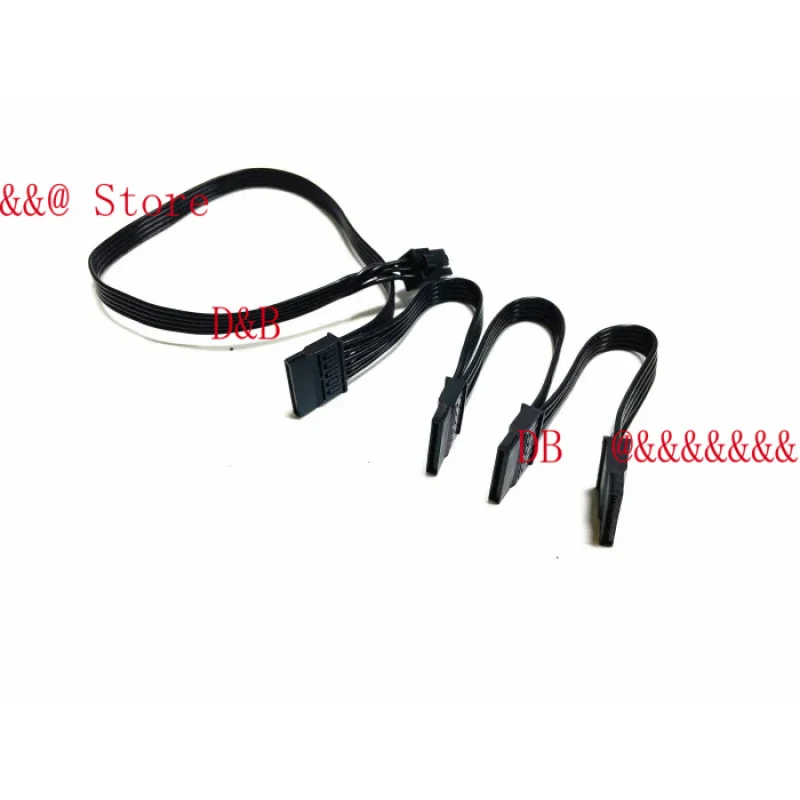Cable adaptador de fuente de alimentación modular de alta calidad de 6 pines macho 1 a 4/5/6 SATA/10 SATA de 15 pines para Corsair AX1200.