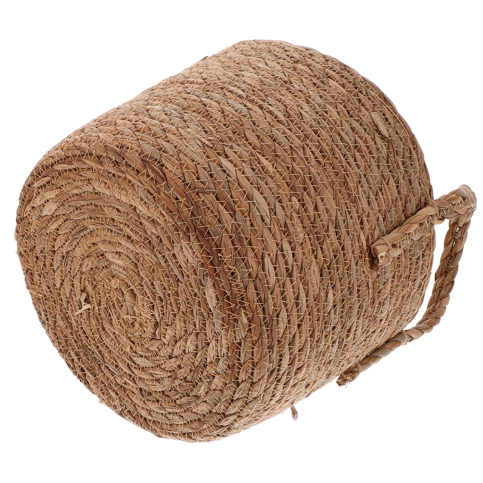 

Creative Nordic Seaweed Woven 25cm Retro Grass Braided Flowerpot Storage Planter Leakproof Plastic Liner for Home