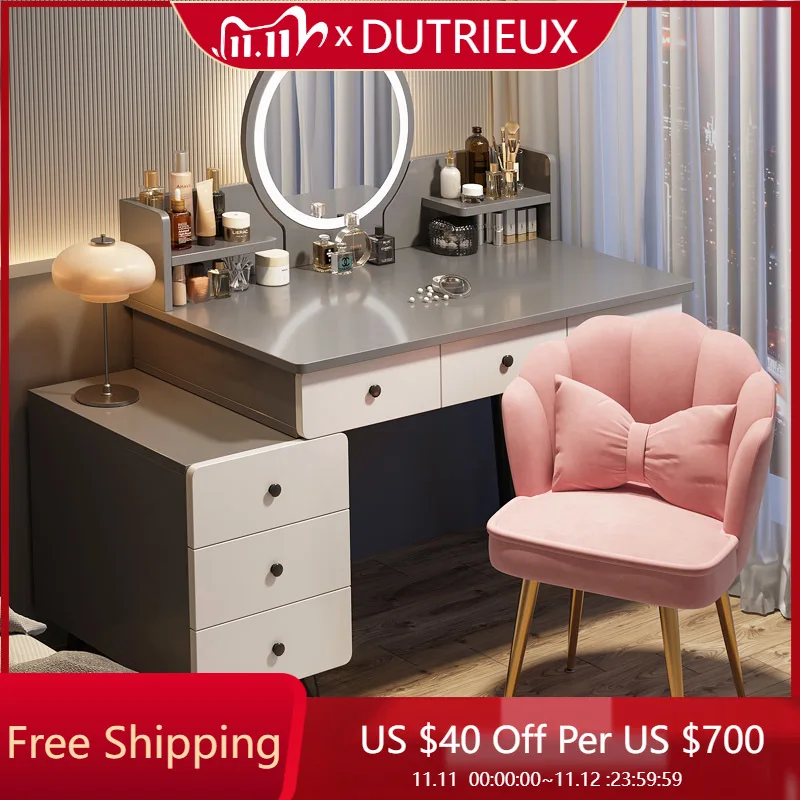 

Большой туалетный столик для спальни, ящики для макияжа, женский роскошный туалетный столик, современная косметика, полка для девочек, модная мебель Penteadeira