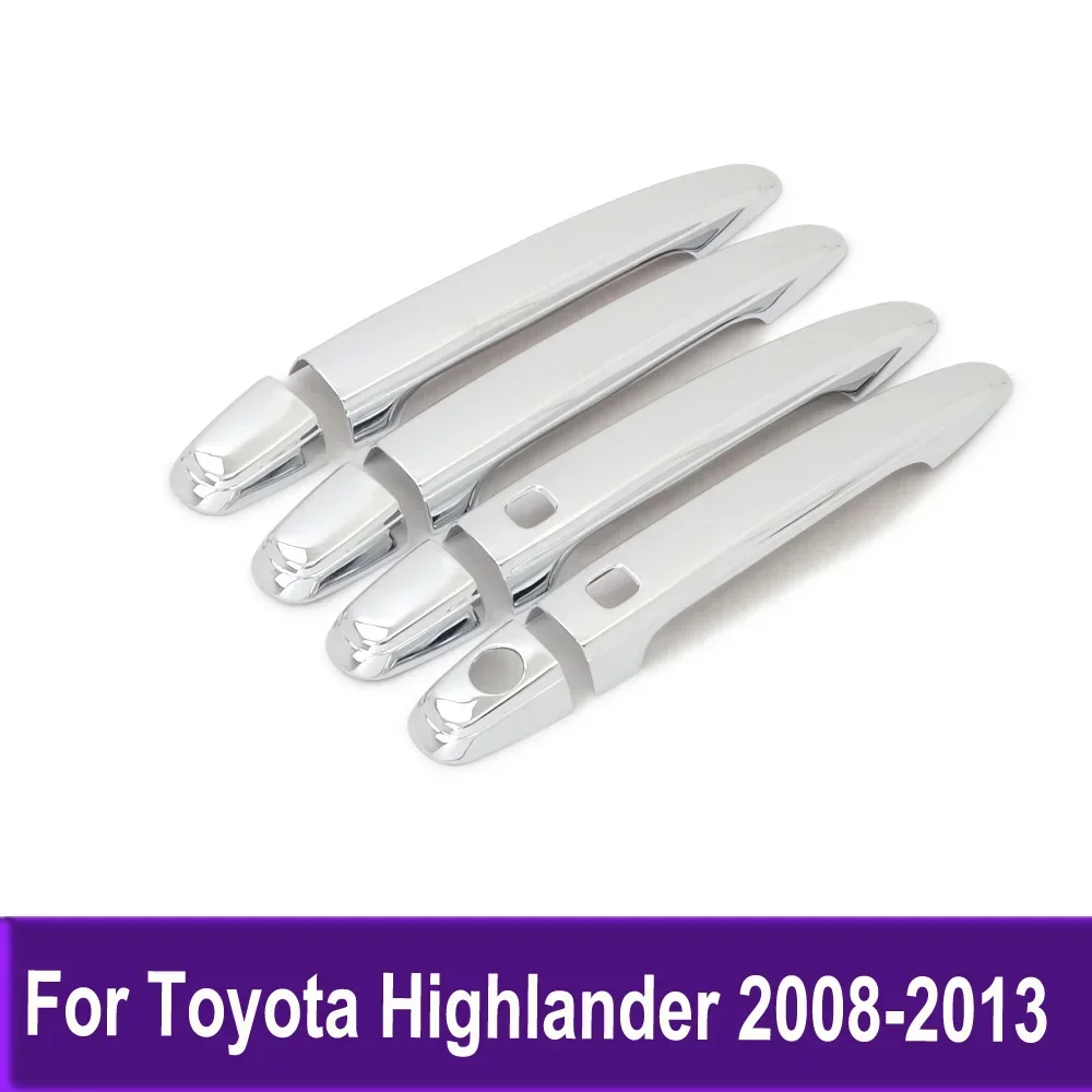 

Chrome Side Door Handle Cover Trim For Toyota Highlander 2008 2009 2010 2011 2012 2013 Styling Accessories Sticker