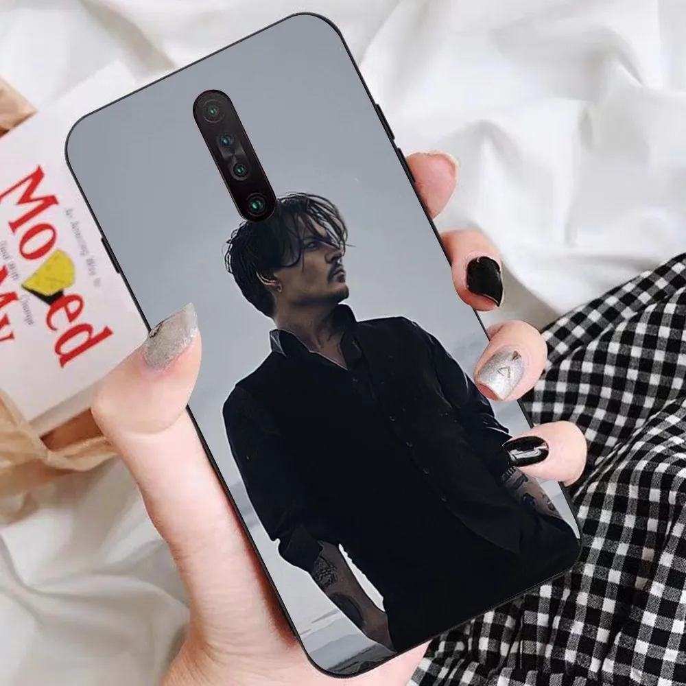 J-Johnny Depp Phone Case For Redmi 5 6 7 8 9 10 Plus Pro 6 7 8 9 A GO K20 K30 K40 Pro Plus F3 Fundas