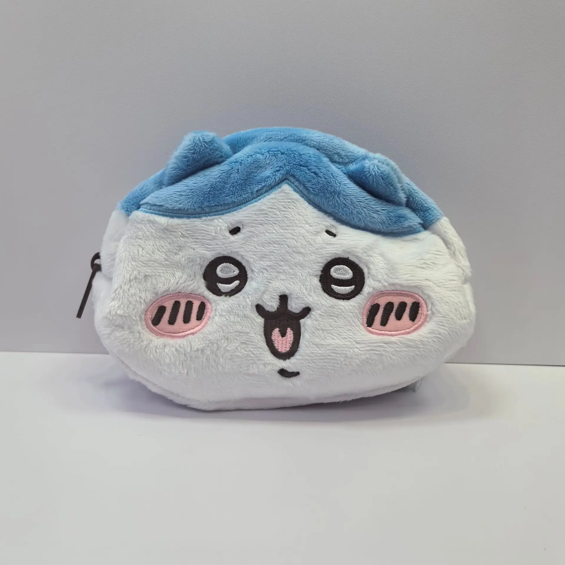 Kawaii Dupla Face Bolsa De Pelúcia, Grande Capacidade Coin Purse, Maquiagem Saco De Armazenamento, Presente Dos Desenhos Animados