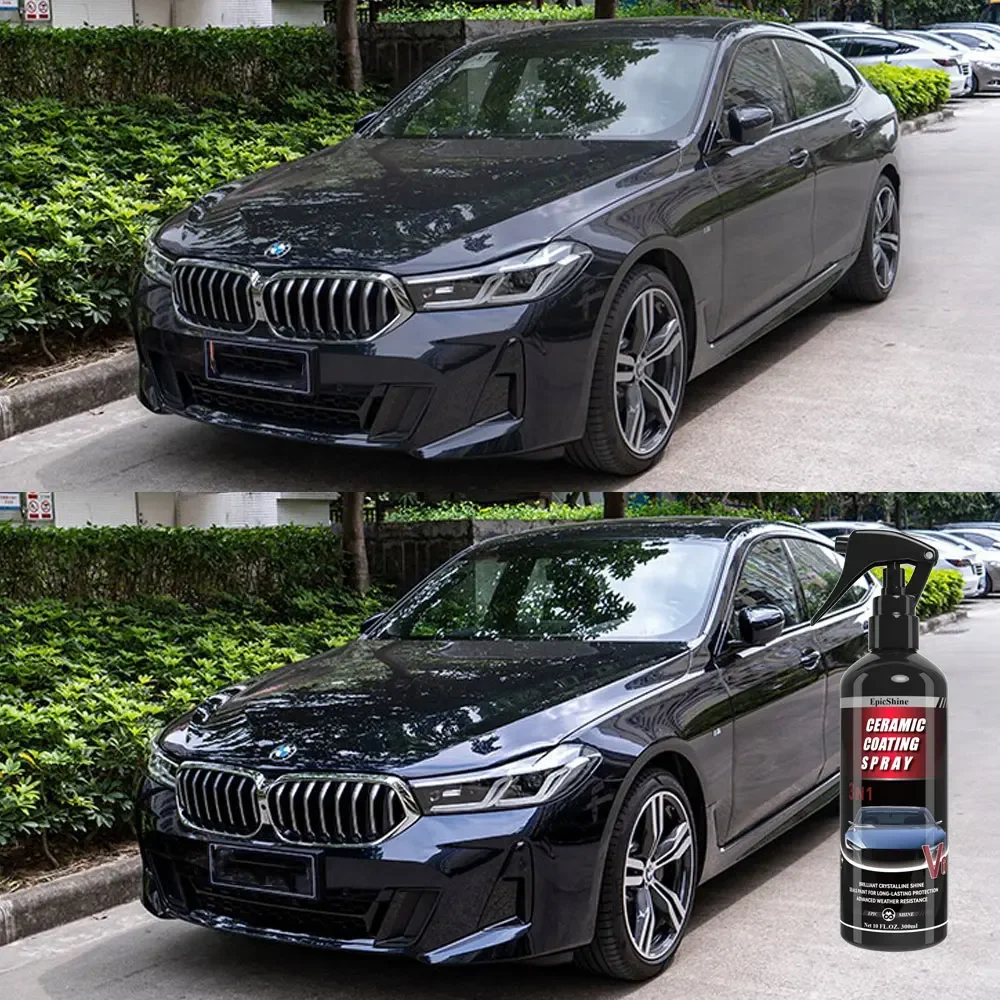 3 In 1 Car Ceramic Coating Spray Enhance Shine Nano Crystal Hydrophobic and Scratch Restorer Polish Clean Auto Care Accessoires