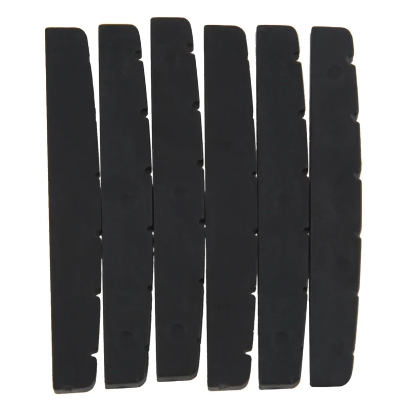 B72A 60X สีดํา 6 สายกีตาร์ TOP NUT 42 มม.X 3 มม