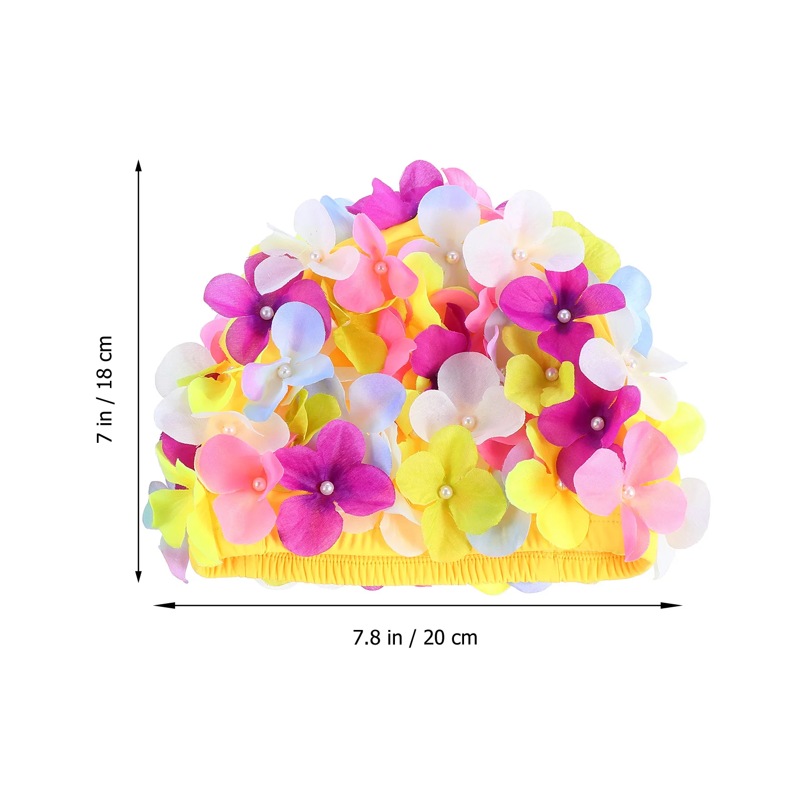 

1pc Flower Shape Swimming Breathable Lightweight Eco-Friendly Swim Cap For Women Girls Fashion 3D Design Waterproof Hair