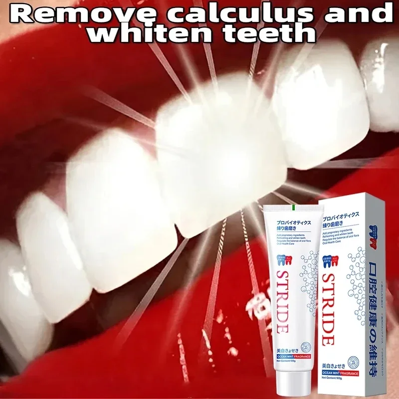 Teeth Whitening Toothpaste Remove Dental Plaque Calculus Fresh Breath Oral Cleaning Care Preventing Periodontitis Dental Tools