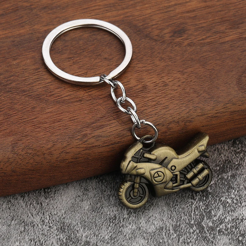 Motorcycle Pendant Key Chain Portable Zinc Alloy 3d Craft Keychain Car Interior Accessories Car Key Holder Durable Keychain