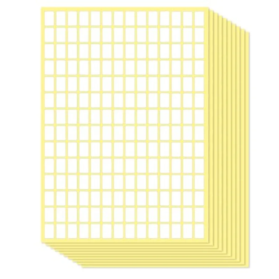 

5880PCS Matte White Labels Stickers Small Sticky Labels to Write On Blank Label Removable Price Stickers Sticky Name Tags for J