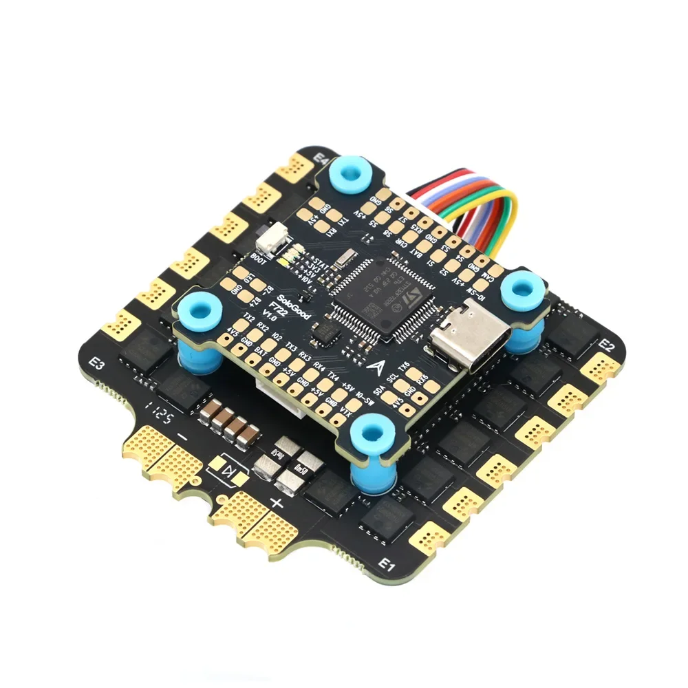 Jeefly F722 F7 6S Flight Controller FC 80A 4in1 BLS ESC Stack 3-8S for 7inch 10inch 13inch 15inch Frame RC Freestyle FPV Drone