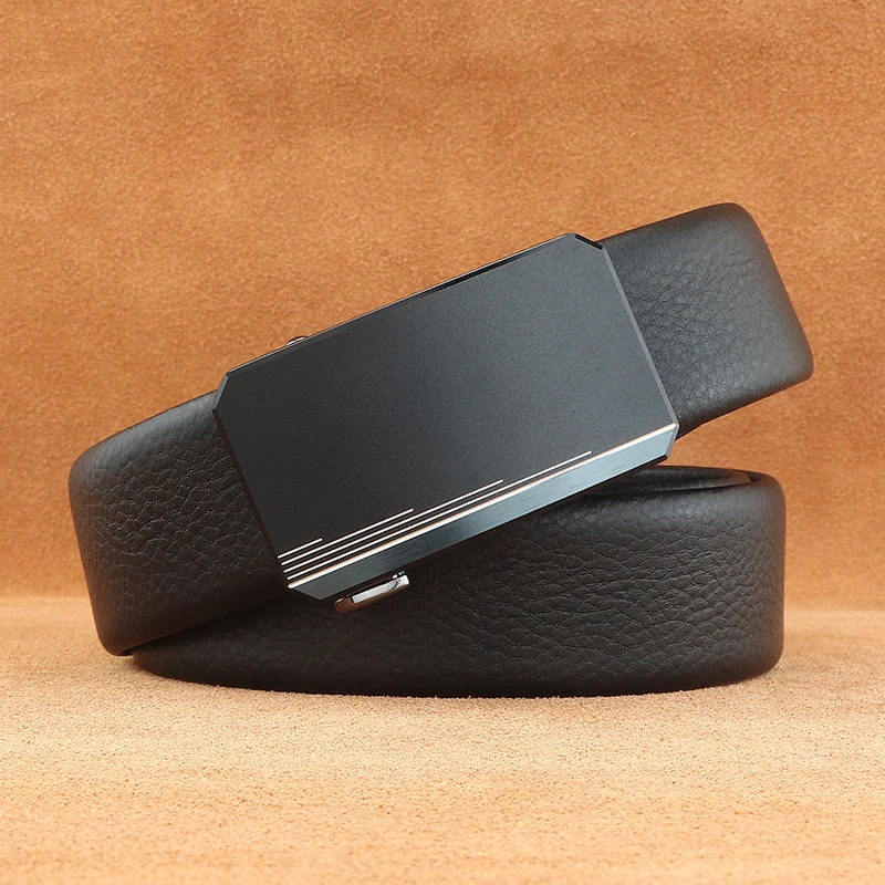 

Мужские внутренние ремни с автоматической пряжкой, модные брендовые роскошные брюки из натуральной кожи, популярные ceinture homme