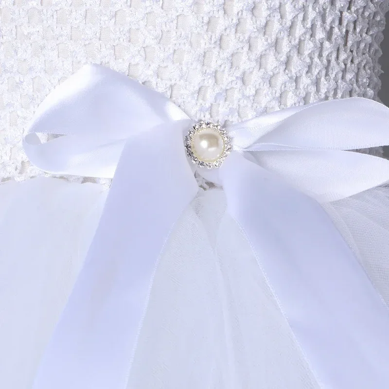 RT01 ホワイトガーディアンエンジェルコスチューム女の子用クリスマスハロウィン妖精チュチュプリンセスドレス子供の誕生日パーティードレス W * Jk2