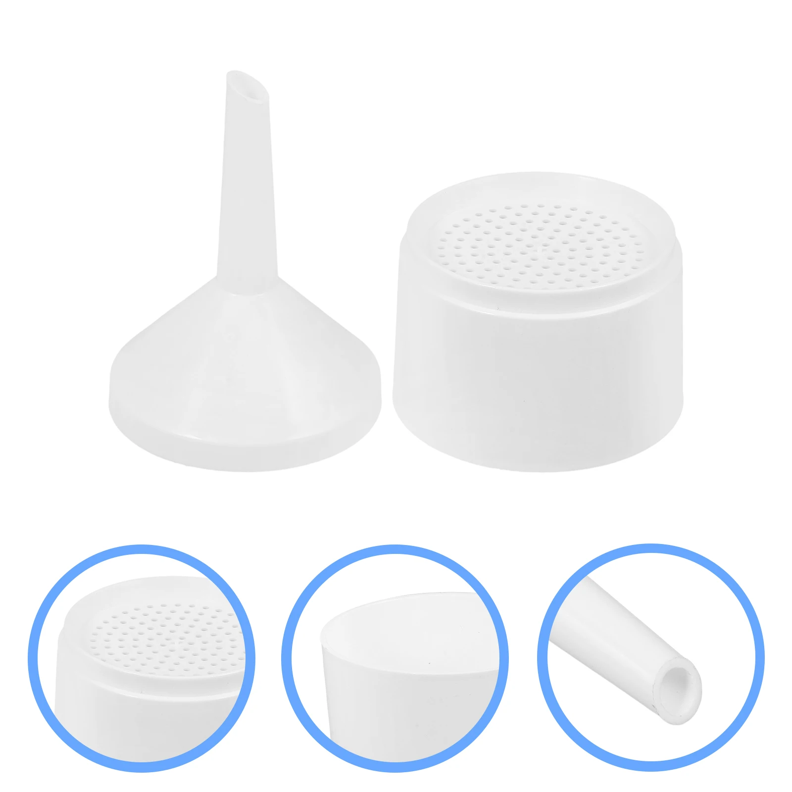 Plastic Filter Paper Funnel Buchner Filtering Kit Flask Funnel for Lab Kitchen Filling Bottles Experiment Food Grade Efficient