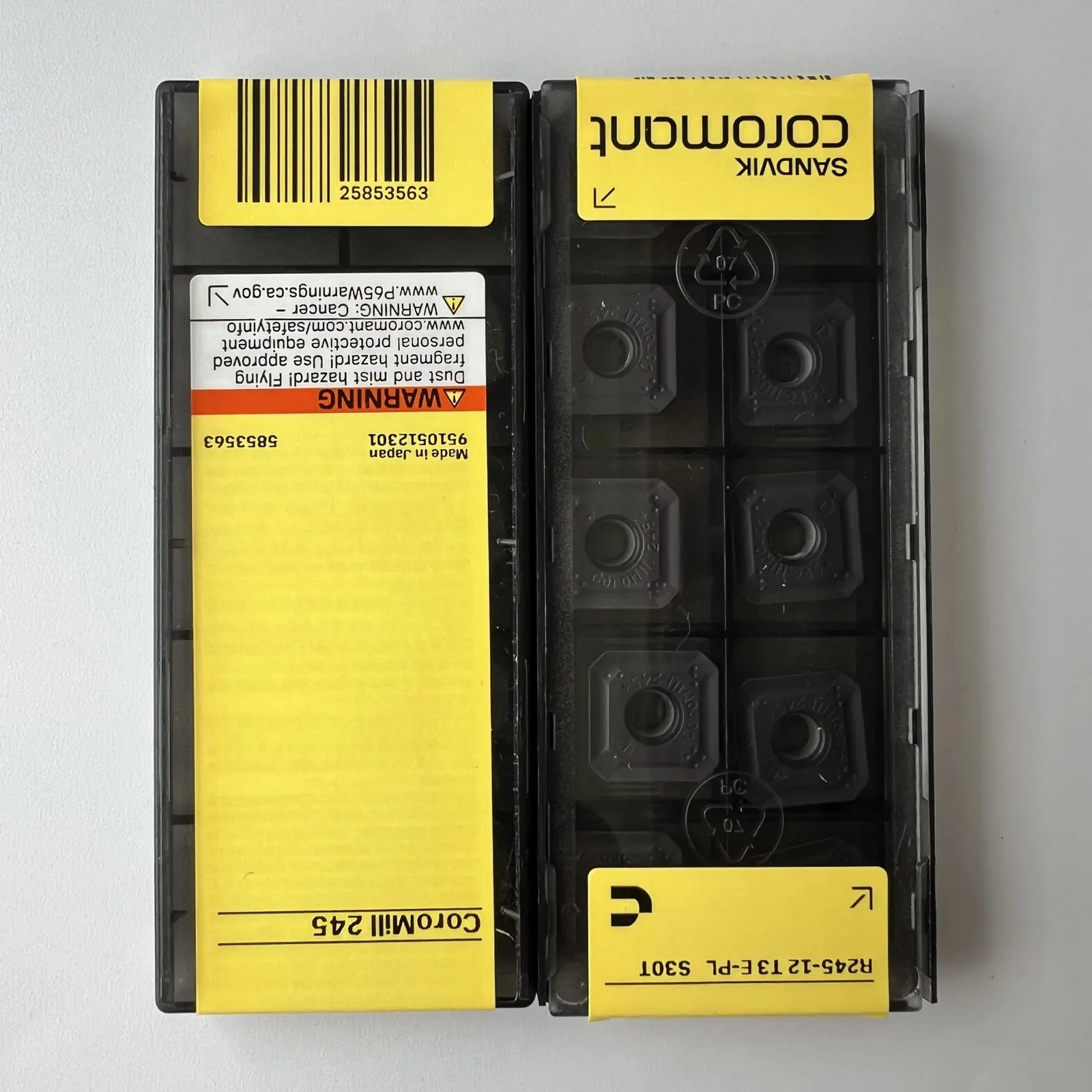 

SANDVIK / R245-12T3E-PL S30T / Hard alloy CNC Blade 10 Pcs