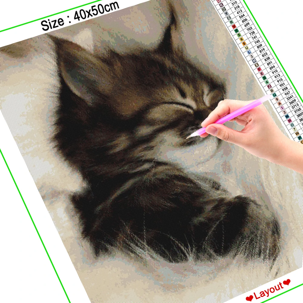 Dispaint Diamond Painting Full Square/Round Drill 5D DIY \