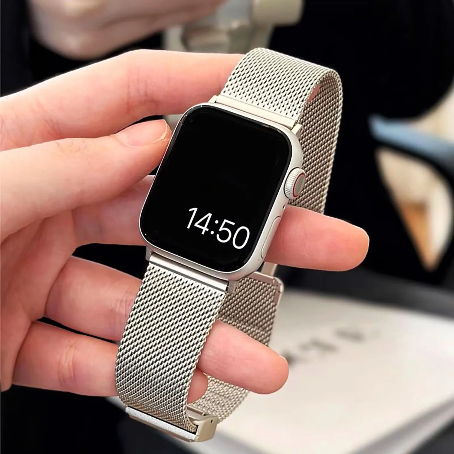 Magnetic Strap For Apple Watch Ultra 49mm Band 44mm 45mm 40mm 41mm 42mm 38mm Stainless Steel Bracelet iWatch Series 7 8 se 6 5 3