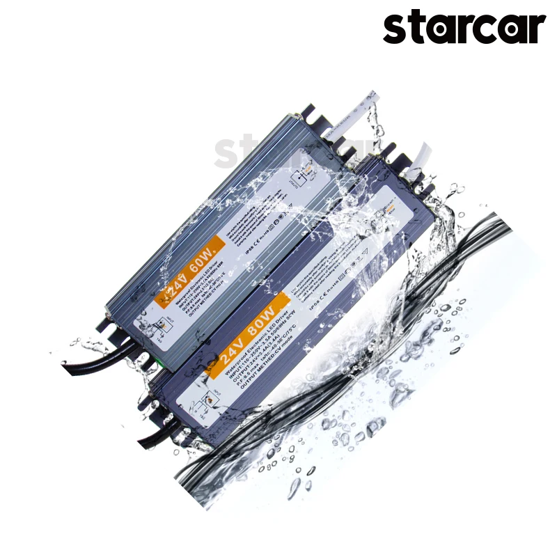 350W Waterproof IP67 Power Supply 12V 24V Transformer AC/DC Adapter for LED Strip Lights Module CCTV Power Accessories