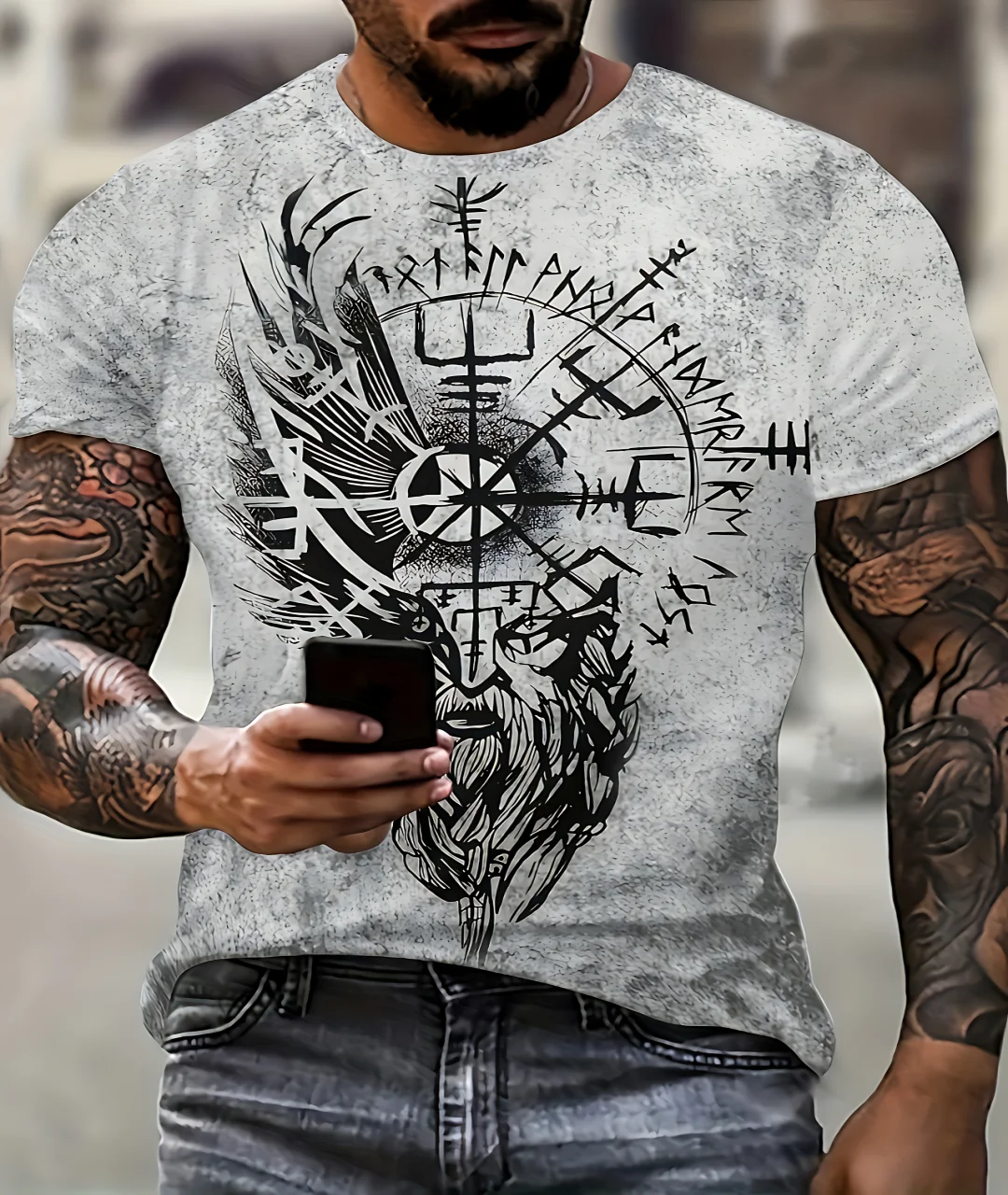 

Новая летняя мужская футболка с 3D-принтом 2025 года — повседневная, модная, удобная, дышащая, легкая и полиэстеровая.