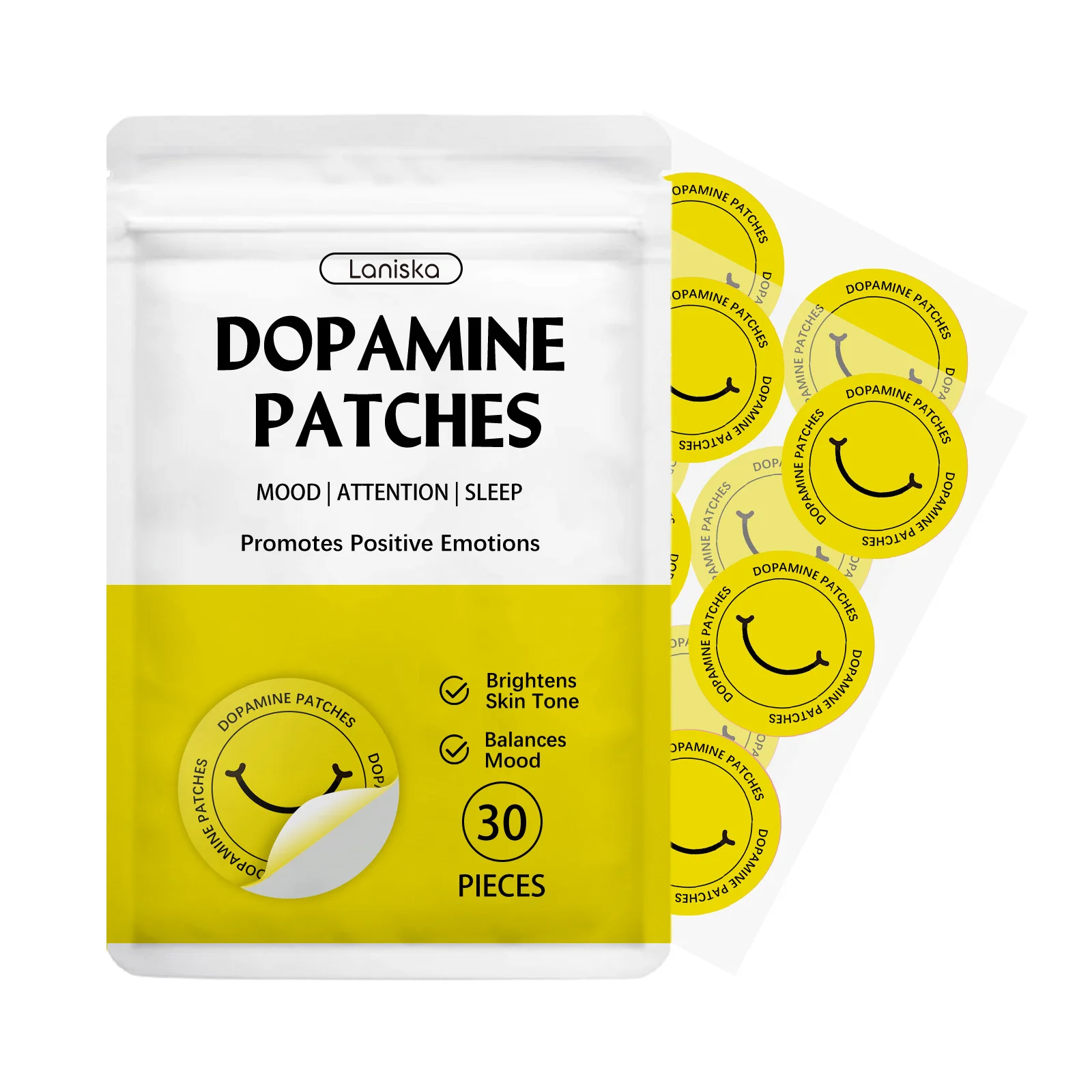 30/60/90pcs Dopamine Fat Patch Boost Energy Provide Motivation Stay Focused Positive Improve Mood Slimming Dopamine Assist Patch